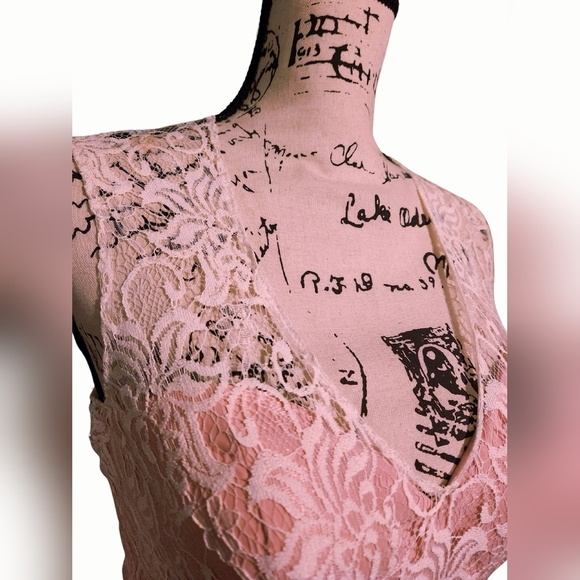 Alexia Designs Blush Pink Maxi Dressh Lace - Picture 5 of 10